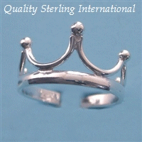 Crown Toe Ring TR109