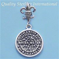 P104 Fleur de Lis Water Meter