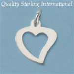 p1101 Sterling Heart Pendant
