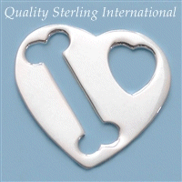 P120 Silver Heart w Dog Bone