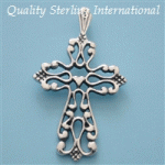 p44 Silver Filigree Cross