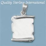 P94 Engraveable Scroll Pendant
