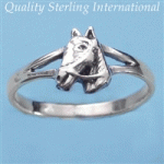 Q512 Silver Horse Ring