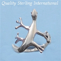 Q609 Sterling Lizzard Ring