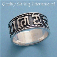 Q751 Silver Mantra Ring