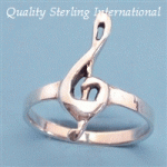 Q786 Treble Clef Ring