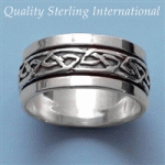 QR432 Sterling Silver Spin Ring QR432 Sterling Silver Spin Ring