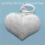 Silver Stardust Heart 15mm P72