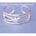 Star TR140 Silver Toe Ring
