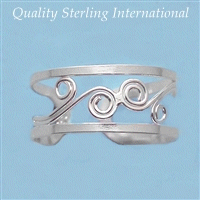 TR180 Larger Silver Toe Ring