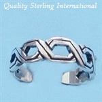 TR73  Silver Toe Ring