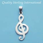 Treble Clef Pendant P58